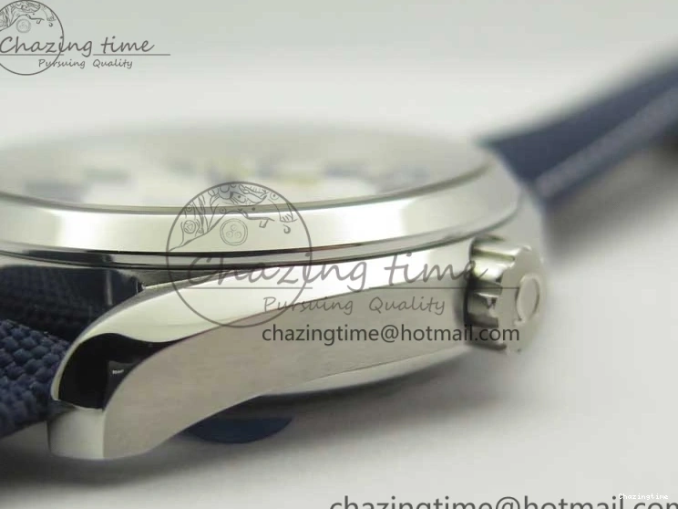 0216 EasyCare Aqua Terra Master Ryder Cup Edition VSF 1:1 Best Edition White Textured Dial on Blue Nylon Strap A8500 Super Clone 8016